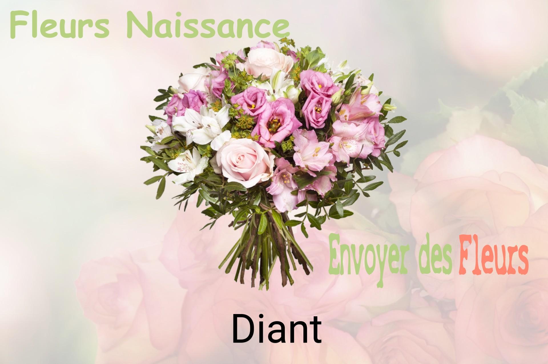 Bouquet de fleurs de naissance livré à Diant